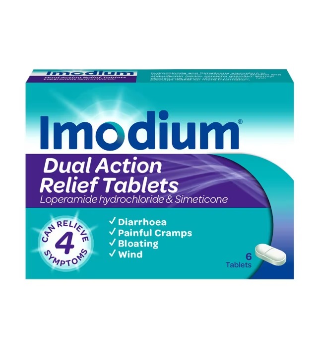 Imodium Dual Action Relief Tablets