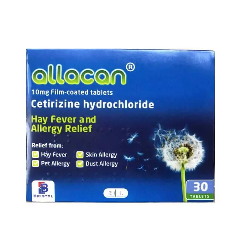 Cetirizine Hayfever Allergy Relief 30 Tablets