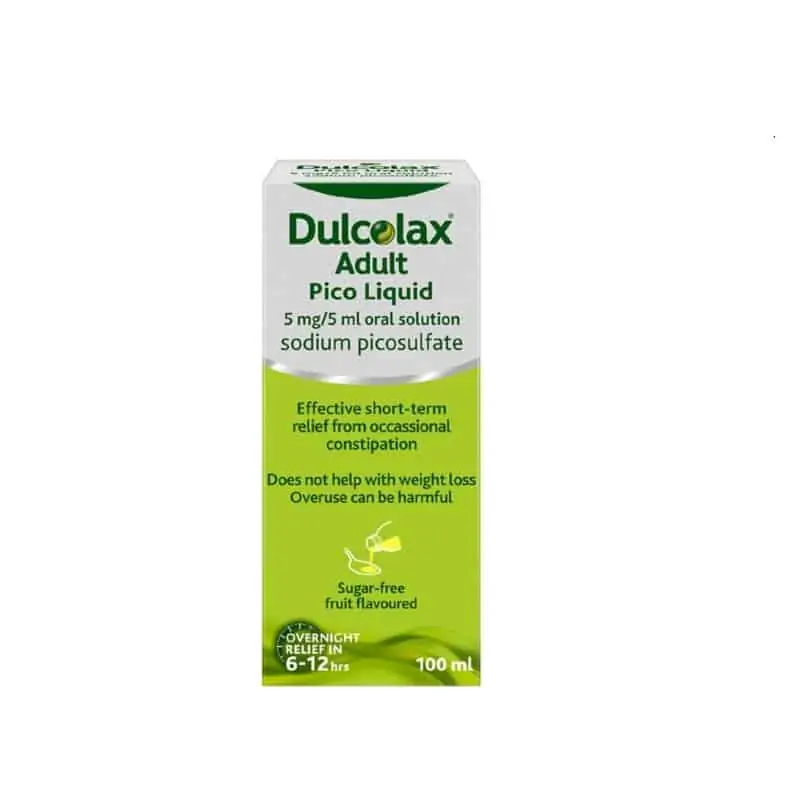 Dulcolax Pico Liquid Laxative (Sodium Picosulfate) 5mg/5ml Oral Solution – 100ml