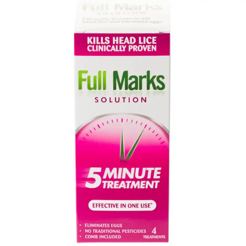 Full Marks Head Lice Solution – 200ml (+ Comb)