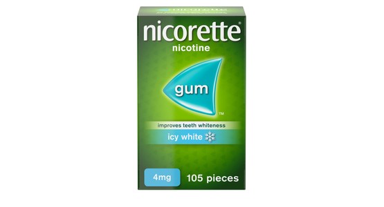 Nicorette® Icy White 4mg Gum Nicotine